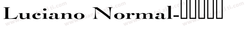 Luciano Normal字体转换